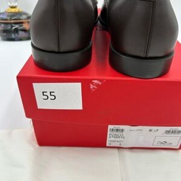 Men's Salvatore Ferragamo Fosco Leather Oxford's size 9E made in Italy - Picture 2 of 12